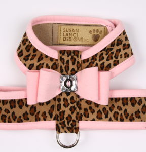 Cheetah - Puppy Pink Trim w/ Puppy Pink Big Bow
