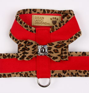 Red - Cheetah Trim w/ Cheetah Big Bow